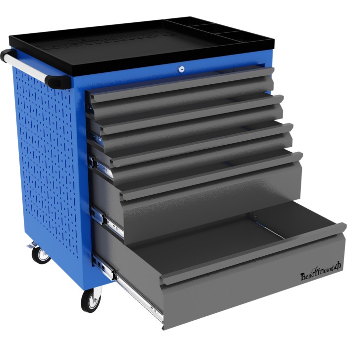 PROFFI 795.5 Тележка инструментальная RAL 5005 (5 выдвижных ящиков) PROFFI 795.5 Тележка инструментальная RAL 5005 (5 выдвижных ящиков)