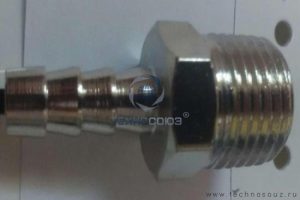 RQ-104S2 Переходник, резьба 1/2",  10мм "елочка"