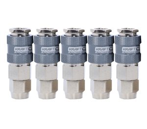 KraftWell KRW-QC0812F-5 БРС разъем для шланга 8*12 мм, 5 шт