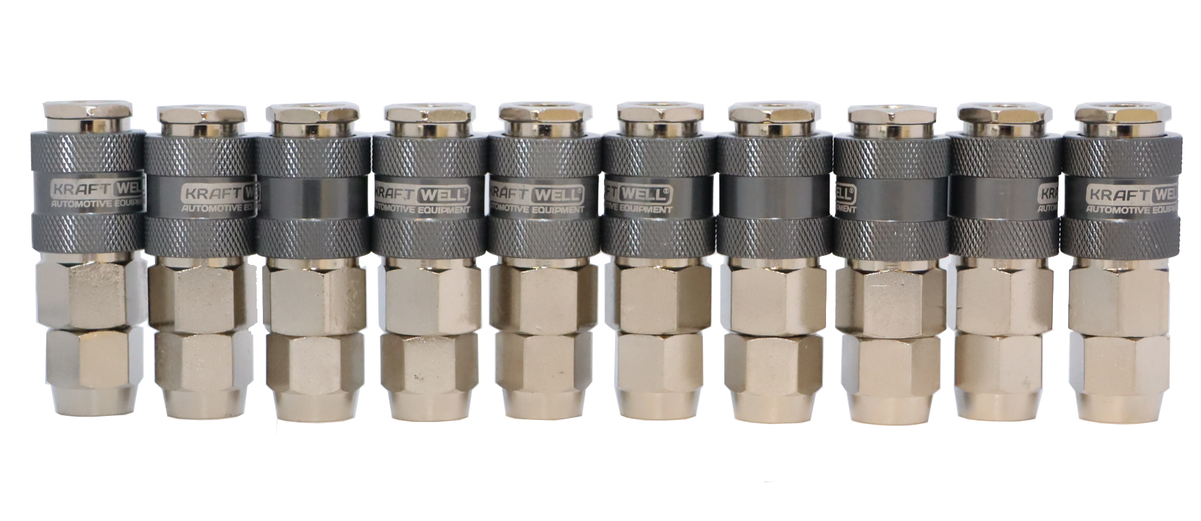 KraftWell KRW-QC0812F-10 БРС разъем для шланга 8*12 мм, 10 шт KraftWell KRW-QC0812F-10 БРС разъем для шланга 8*12 мм, 10 шт