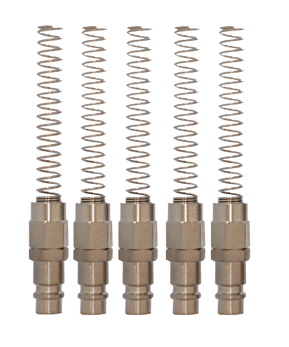 KraftWell KRW-QCS0508M-5 БРС разъем c пружиной для шланга 6*8 мм, 5 шт KraftWell KRW-QCS0508M-5 БРС разъем c пружиной для шланга 6*8 мм, 5 шт