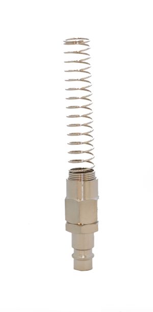 KraftWell KRW-QCS0812M БРС разъем c пружиной для шланга 8*12 мм, 1 шт