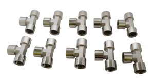 KraftWell KRW-TT12F3-10 Тройник резьбовой Т-образный F1/2" - F1/2" - F1/2", 10 шт