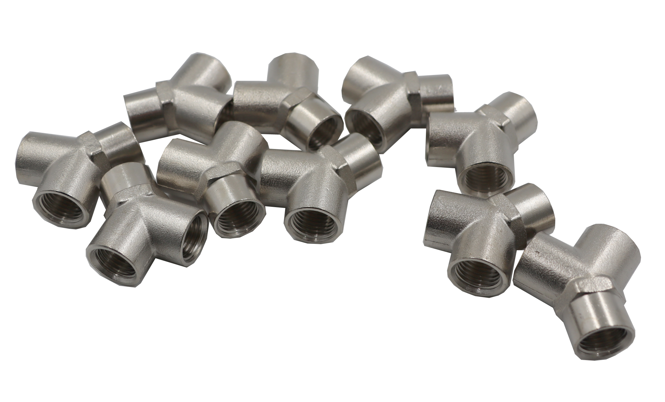 KraftWell KRW-TY14F3-10 Тройник резьбовой Y-образный F1/4" - F1/4" - F1/4", 10 шт KraftWell KRW-TY14F3-10 Тройник резьбовой Y-образный F1/4" - F1/4" - F1/4", 10 шт