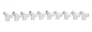 KraftWell KRW-TY14FMF-10 Тройник резьбовой Y-образный F1/4" - M1/4" - F1/4", 10 шт