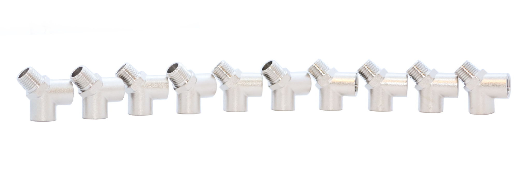 KraftWell KRW-TY14FMF-10 Тройник резьбовой Y-образный F1/4" - M1/4" - F1/4", 10 шт KraftWell KRW-TY14FMF-10 Тройник резьбовой Y-образный F1/4" - M1/4" - F1/4", 10 шт