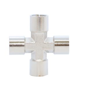 KraftWell KRW-TC14F4 Переходник "крест" 4*F1/4", 1 шт