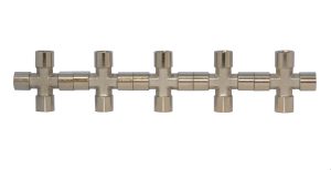 KraftWell KRW-TC14F4-5 Переходник "крест" 4*F1/4", 5 шт