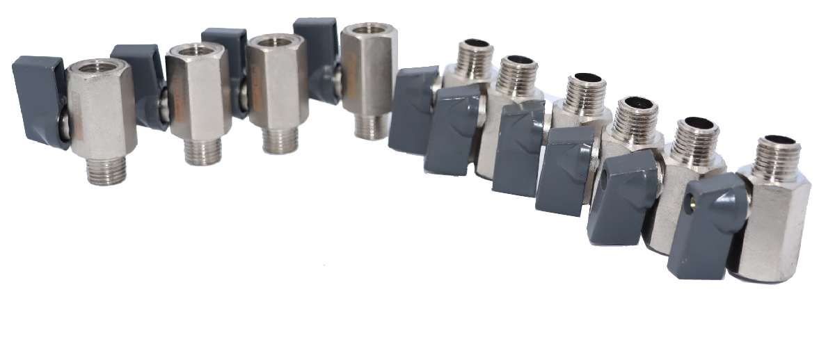 KraftWell KRW-BV14MF-10 Вентиль шаровый M1/4" - F1/4", 10 шт KraftWell KRW-BV14MF-10 Вентиль шаровый M1/4" - F1/4", 10 шт