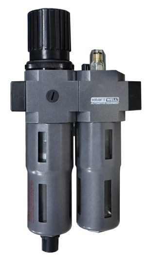 KraftWell KRW-FRC12 Фильтр воздушный с редуктором и лубрикатором, 1/2"