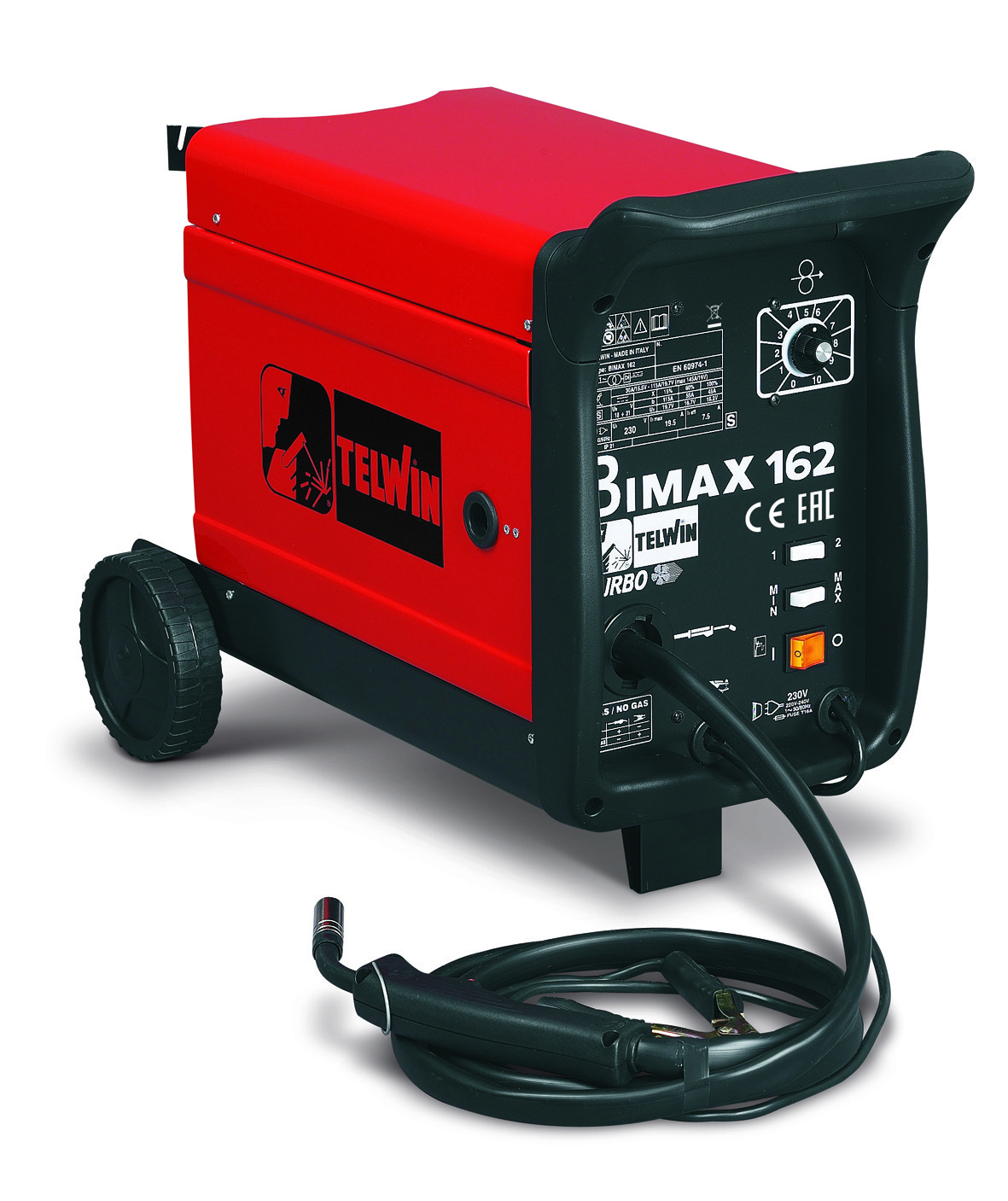 Сварочный полуавтомат TELWIN BIMAX 162 TURBO 230V Сварочный полуавтомат TELWIN BIMAX 162 TURBO 230V