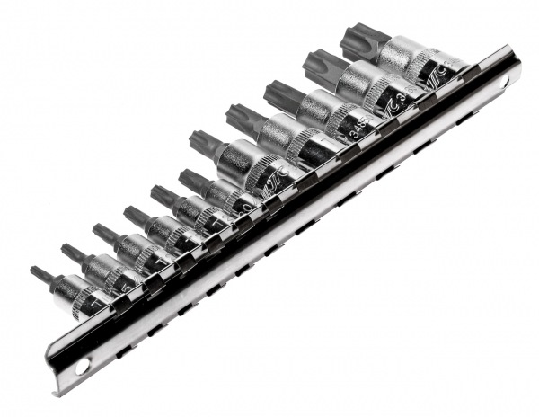 JTC-3902 Набор головок торцевых c насадкой TORX с отверстием 1/4-3/8 TORX Т10Н-Т60Н 11 предметов JTC JTC-3902 Набор головок торцевых c насадкой TORX с отверстием 1/4-3/8 TORX Т10Н-Т60Н 11 предметов JTC