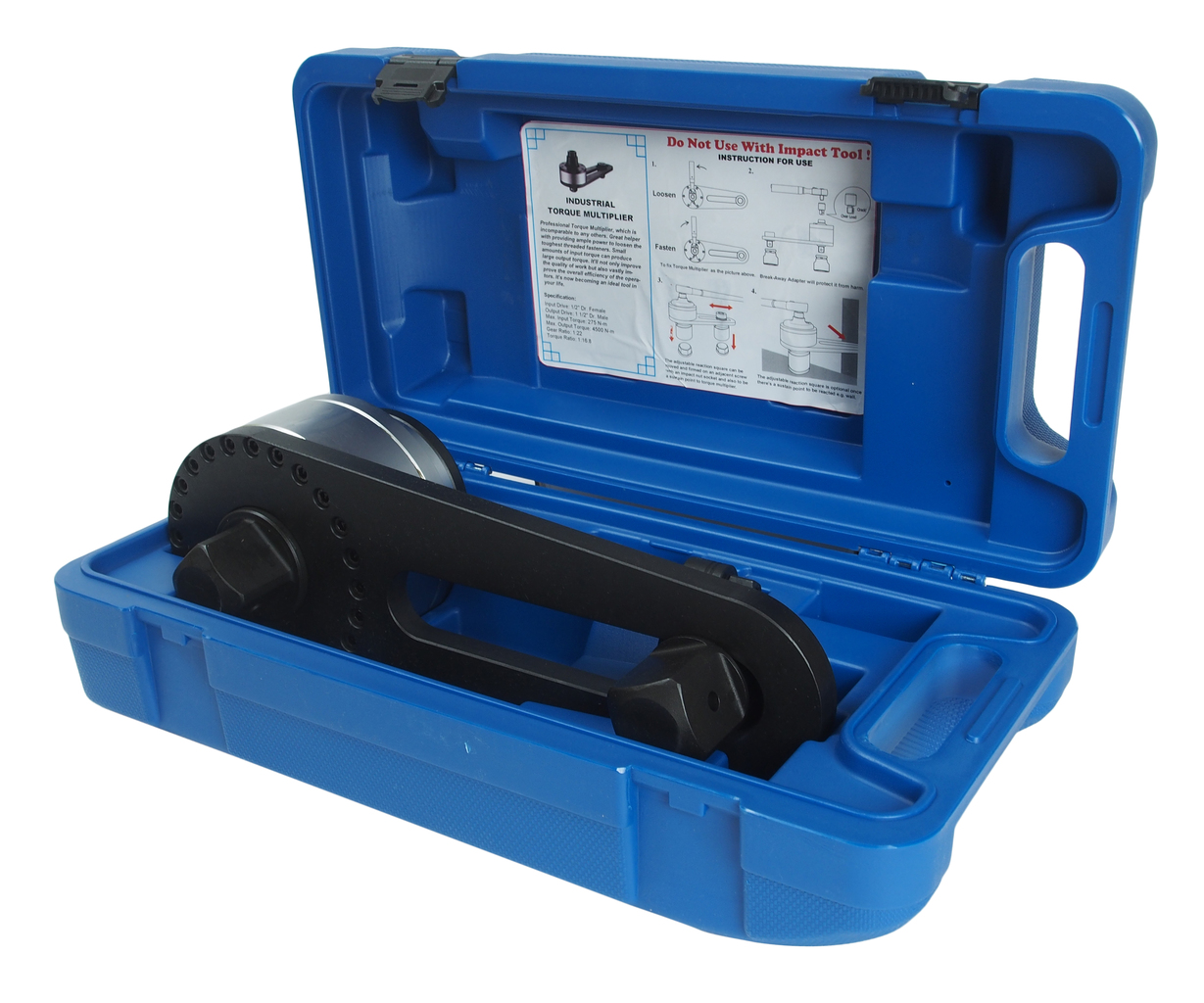 JTC-JW0900-11771 МУЛЬТИПЛИКАТОР 1/2"F X 1 1/2"M ДЛЯ УСИЛЕНИЯ КРУТЯЩЕГО МОМЕНТА ДО 4500НМ JTC-JW0900-11771 МУЛЬТИПЛИКАТОР 1/2"F X 1 1/2"M ДЛЯ УСИЛЕНИЯ КРУТЯЩЕГО МОМЕНТА ДО 4500НМ