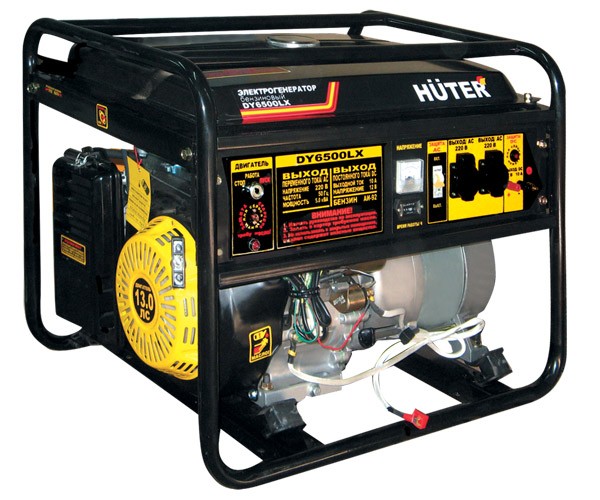 Портативный бензогенератор HUTER DY6500LX Портативный бензогенератор HUTER DY6500LX