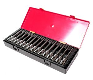 JTC-K4152 Набор головок с насадкой TORX, HEX, SPLINE 1/2" (в кейсе) 15шт JTC /1