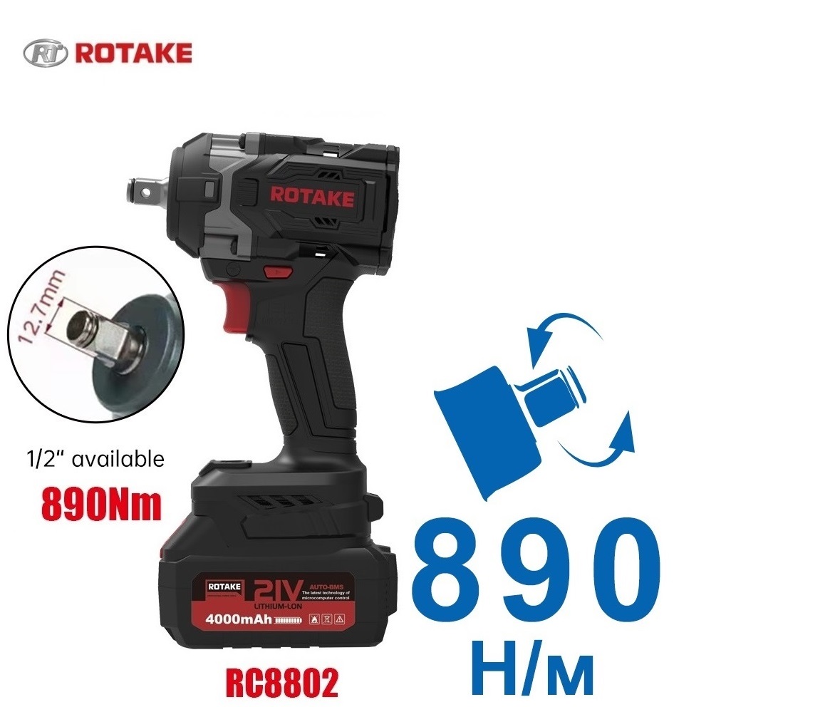 RC8802 Гайковерт аккумуляторный RC8802 Гайковерт аккумуляторный