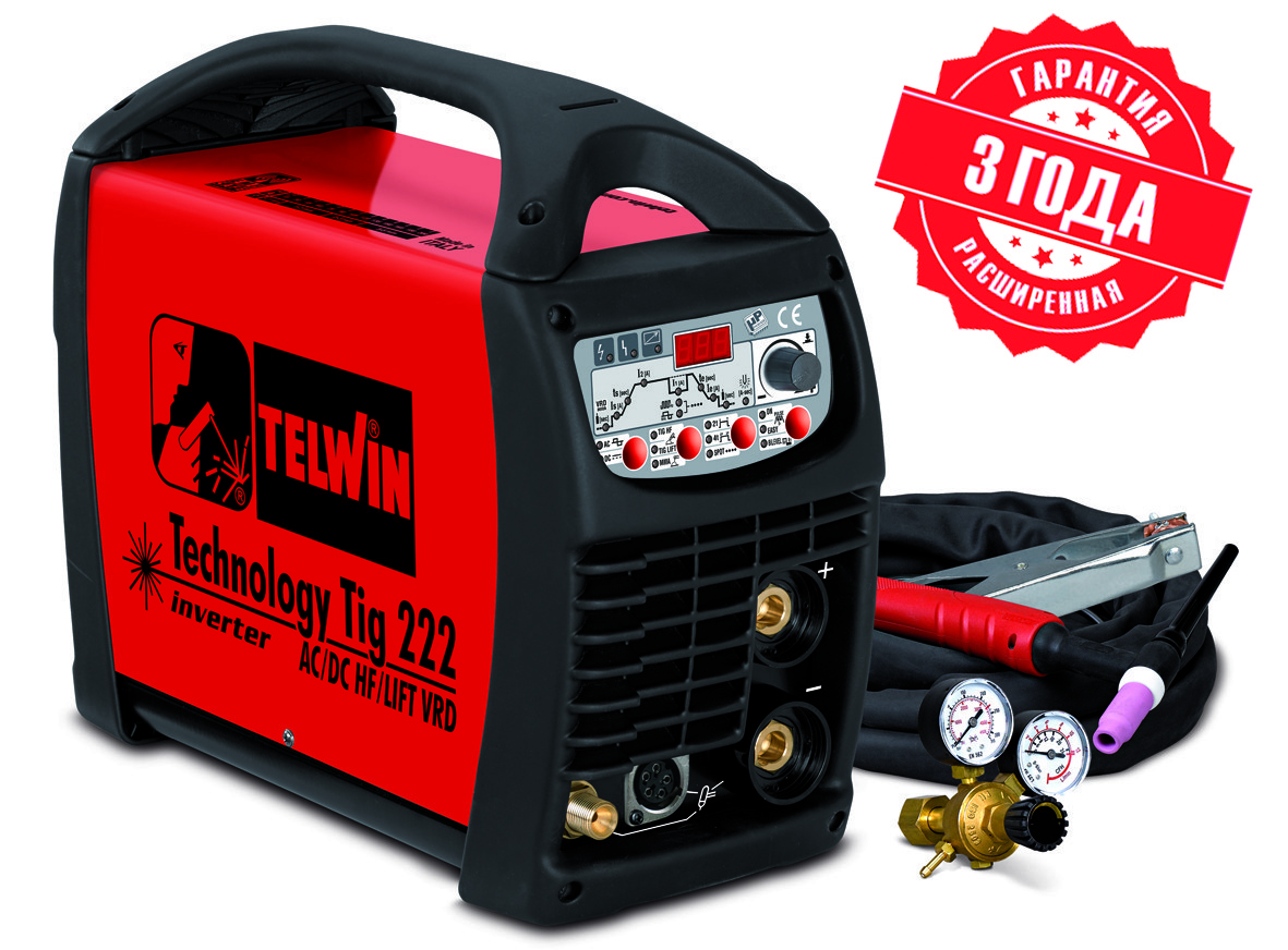 Сварочный аппарат Technology Tig 222 AC/DC-HF/LIFT 230V+ACC Сварочный аппарат Technology Tig 222 AC/DC-HF/LIFT 230V+ACC