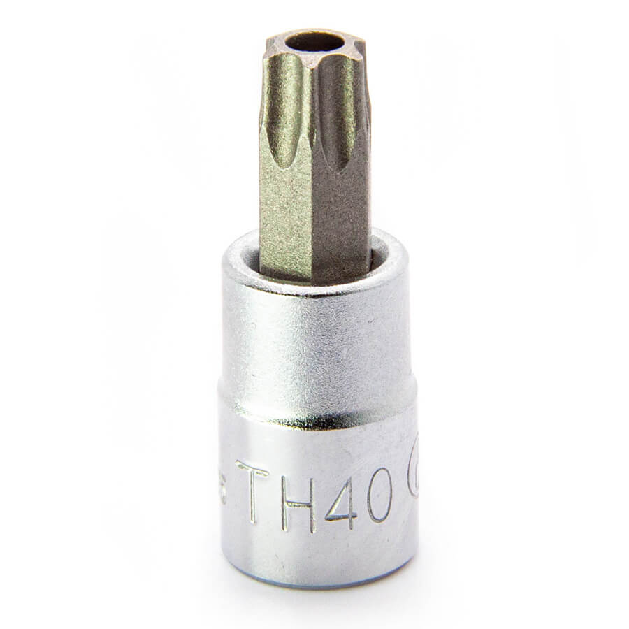 2025TH40 Торцевая головка со вставкой TORX с отверстием 1/4" ТH40 2025TH40 Торцевая головка со вставкой TORX с отверстием 1/4" ТH40
