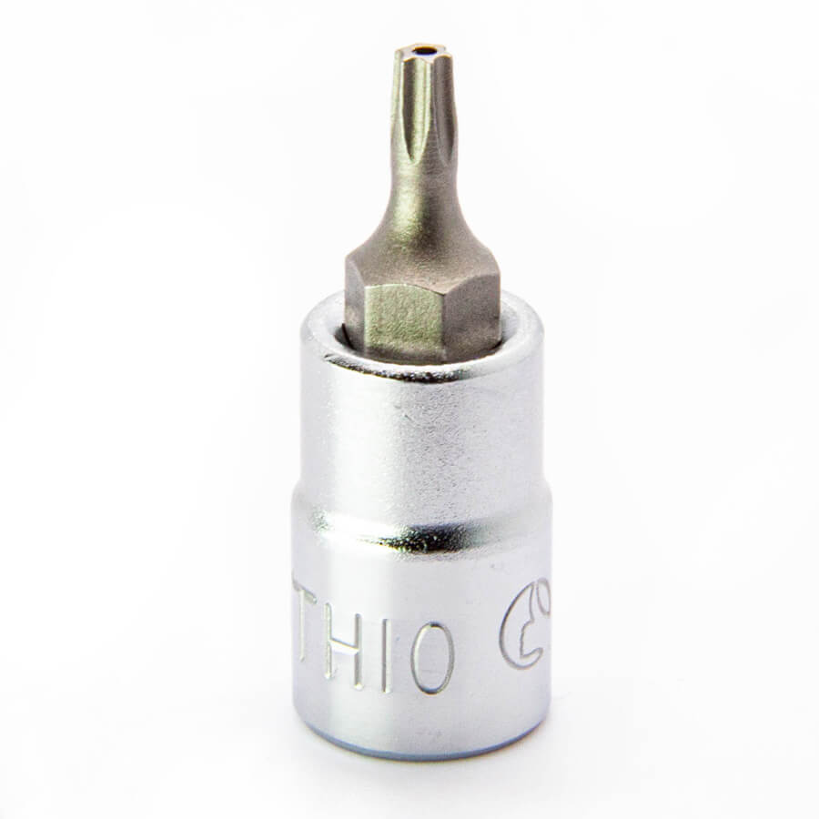 2025TH10 Тоцевая головка со вставкой TORX с отверстием 1/4" TORX ТH10 2025TH10 Тоцевая головка со вставкой TORX с отверстием 1/4" TORX ТH10