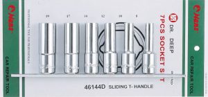 Набор 6-гранных длинных торцевых головок на 1/2" Hans, 4601MD