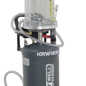 KraftWell KRW1836 Установка для откачки масла и антифриза с мерной емкостью, мобильная