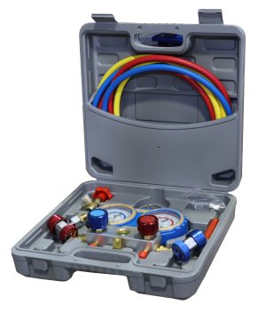 KraftWell KRW-MGS-2 Комплект для заправки фреона, ручной