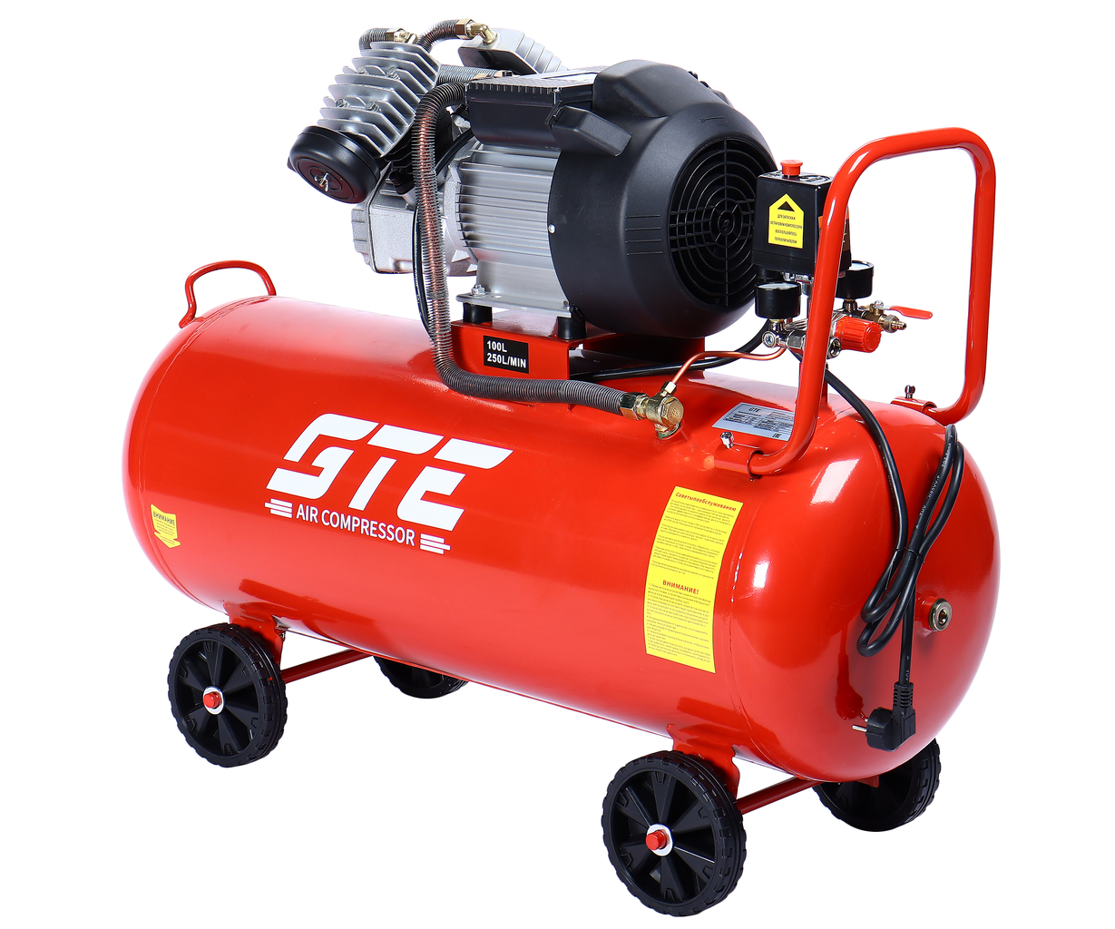 GTE-MC100250B Компрессор поршневой с прямым приводом V-образный 220В GTE-MC100250B Компрессор поршневой с прямым приводом V-образный 220В