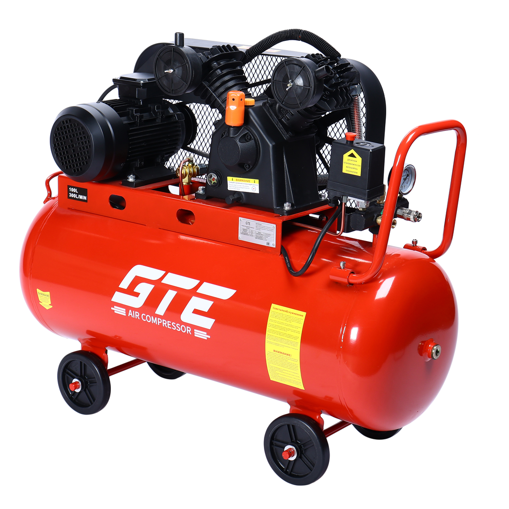 GTE-MR4100300A Компрессор поршневой с ременным приводом 380В GTE-MR4100300A Компрессор поршневой с ременным приводом 380В