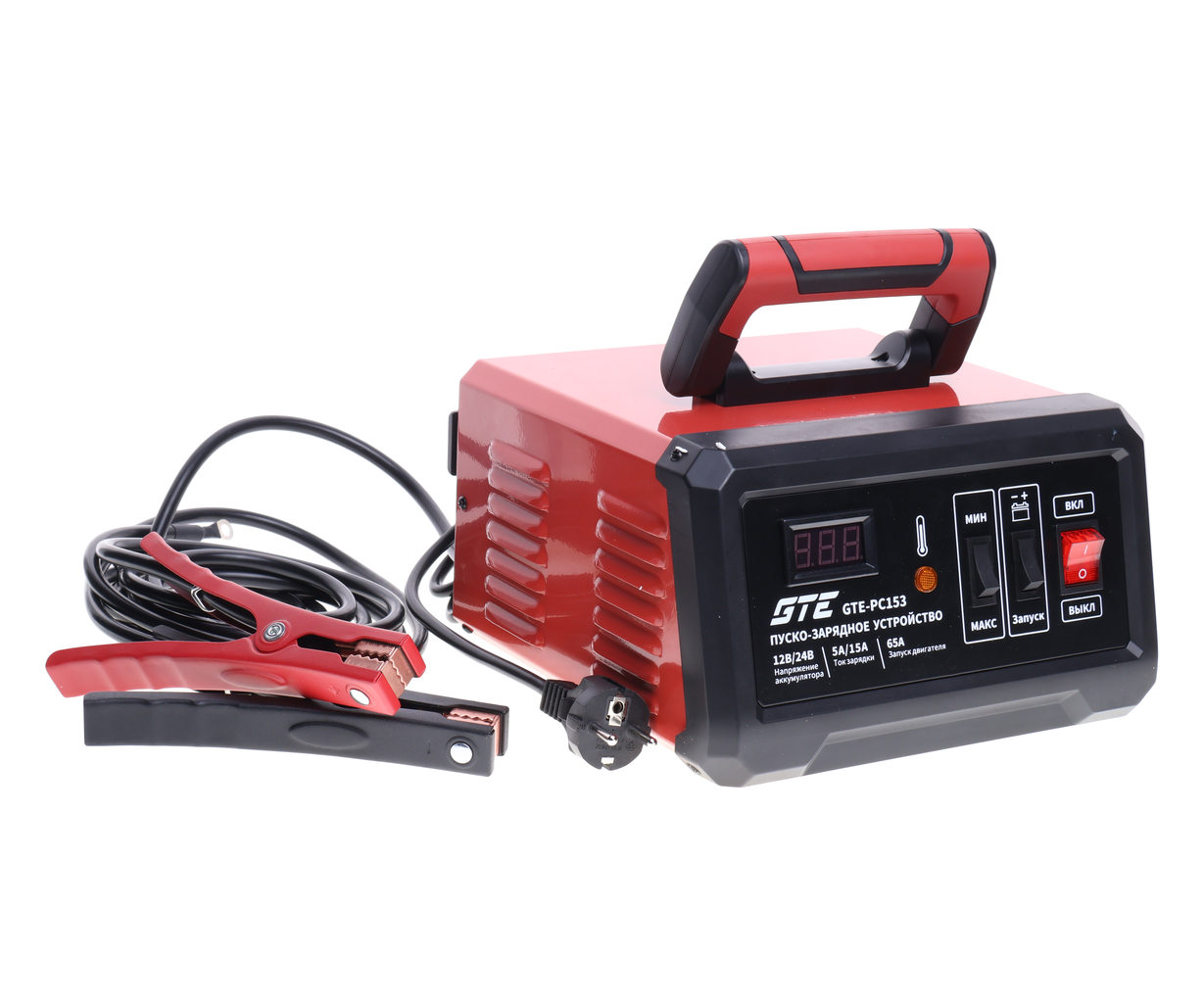GTE-PC153 Устройство пуско-зарядное 12-24V 150Ач/65А GTE-PC153 Устройство пуско-зарядное 12-24V 150Ач/65А