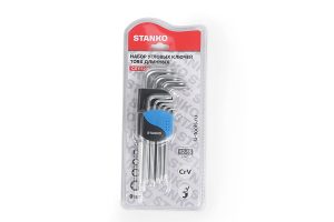 Набор угловых ключей шестигранных длинных 9шт. STANKO CS11119L