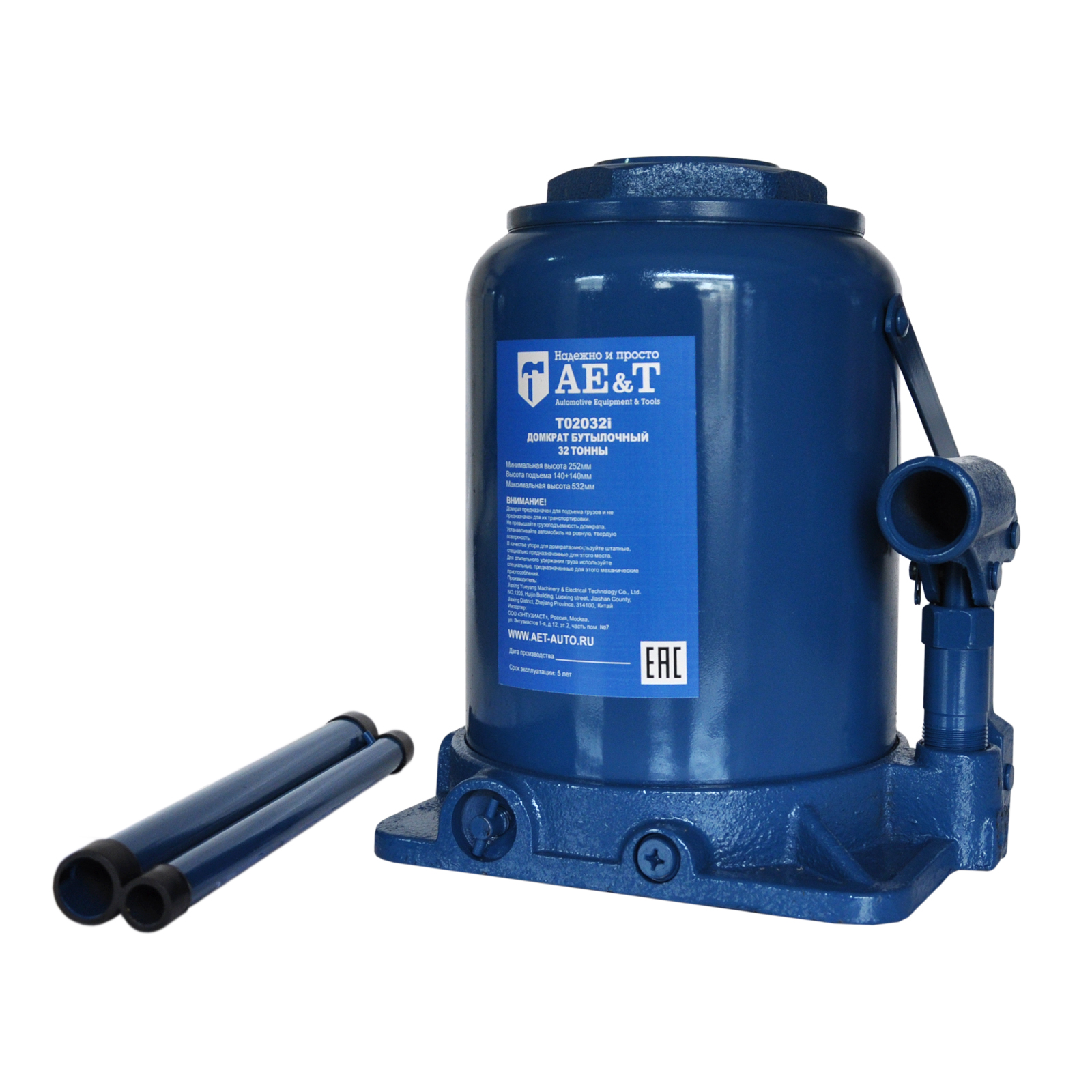 ked1npr524a0jpc4t7zrlelrvo1b1fuw Домкрат бутылочный двухштоковый T02032i AE&T 32т