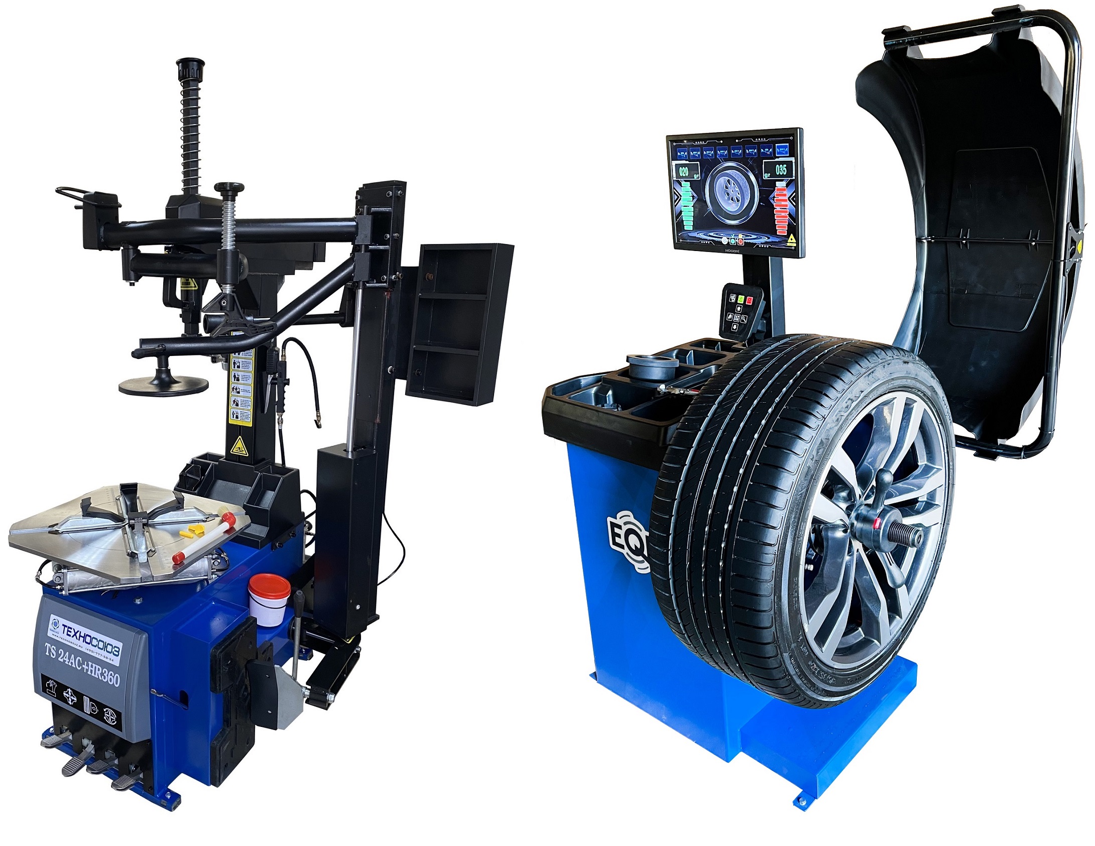 04jgglqd6itn0ghiaubw7eejjnetqi6m Комплект TS24AC+HR360 шиномонтажный станок автомат 10-26+ ES-750 Балансировочный станок автомат (380 V)