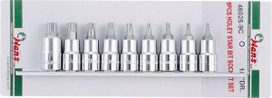 Набор торцевых головок TORX с отвер. на 1/2″ Hans, 46025-9C